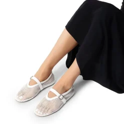 Women's Fishnet Ballet Flats