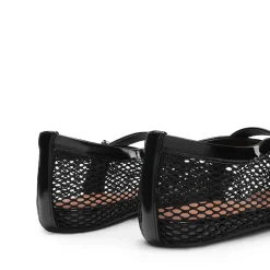 Women's Fishnet Ballet Flats