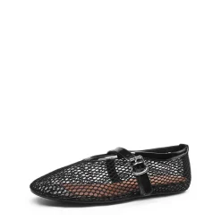 Women's Fishnet Ballet Flats