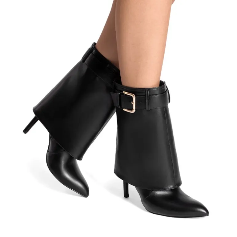 Women’s Foldover Pointed Toe Stiletto Boots