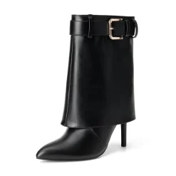 Women’s Foldover Pointed Toe Stiletto Boots