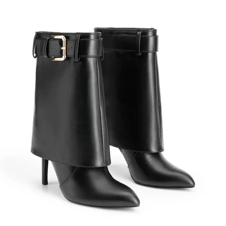 Women’s Foldover Pointed Toe Stiletto Boots