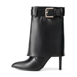 Women’s Foldover Pointed Toe Stiletto Boots