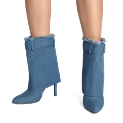 Women’s Foldover Pointed Toe Stiletto Boots