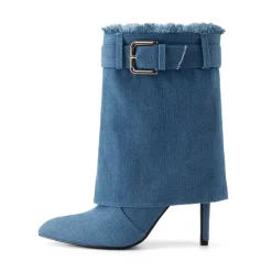 Women’s Foldover Pointed Toe Stiletto Boots