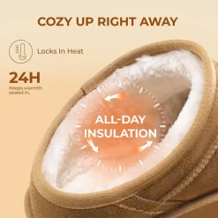 Women’s Genuine Suede Platform Slippers
