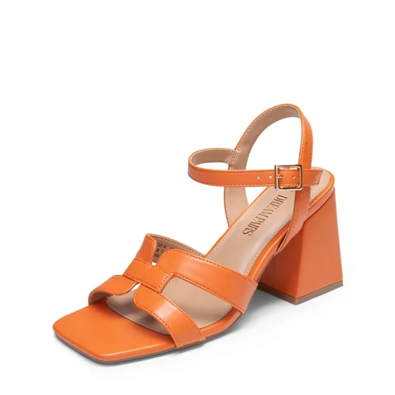 Women’s Interlocking Strap Block Heel Sandals