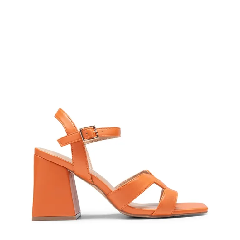 Women’s Interlocking Strap Block Heel Sandals