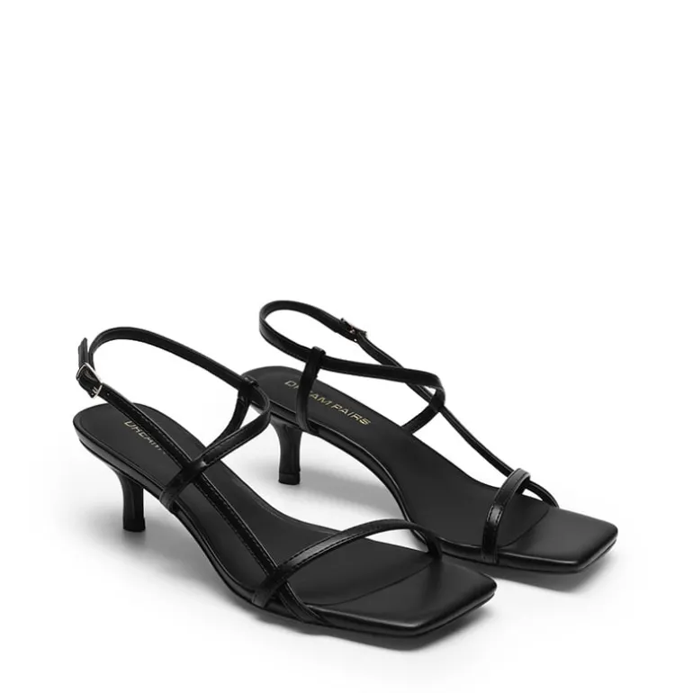 Women’s Kitten Heels with Crossover Straps