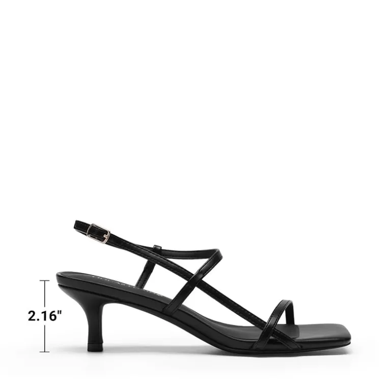 Women’s Kitten Heels with Crossover Straps