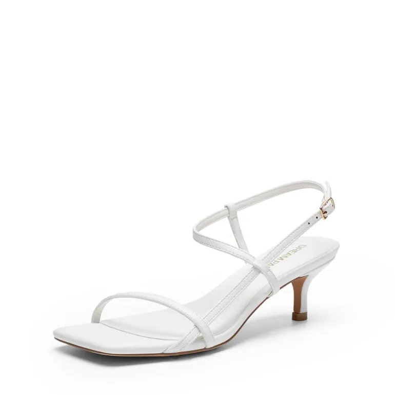 Women’s Kitten Heels with Crossover Straps