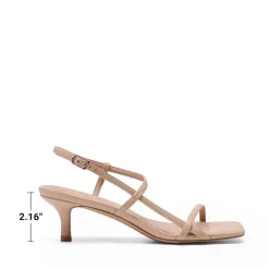 Women’s Kitten Heels with Crossover Straps