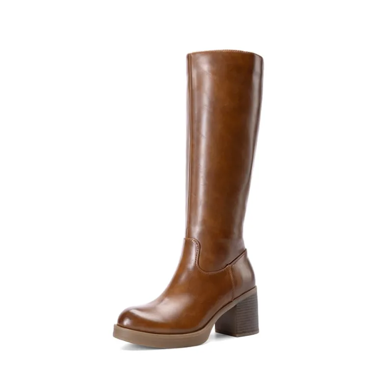 Women’s Knee-High Block Heel Boots
