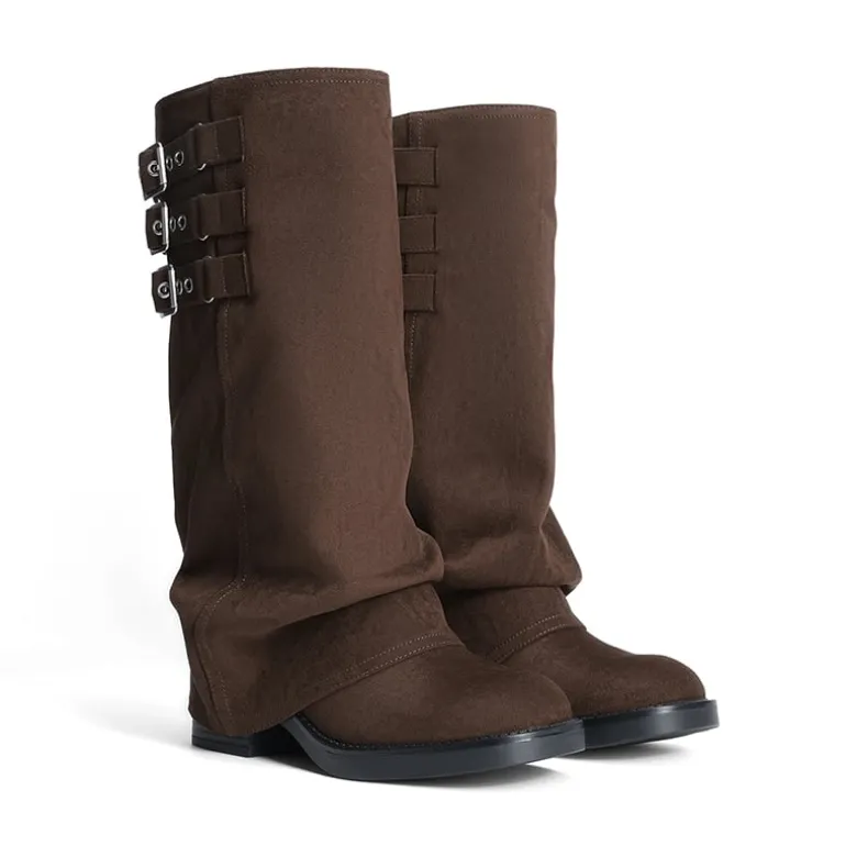 Women’s Knee-High Moto Boots