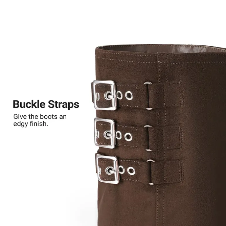 Women’s Knee-High Moto Boots