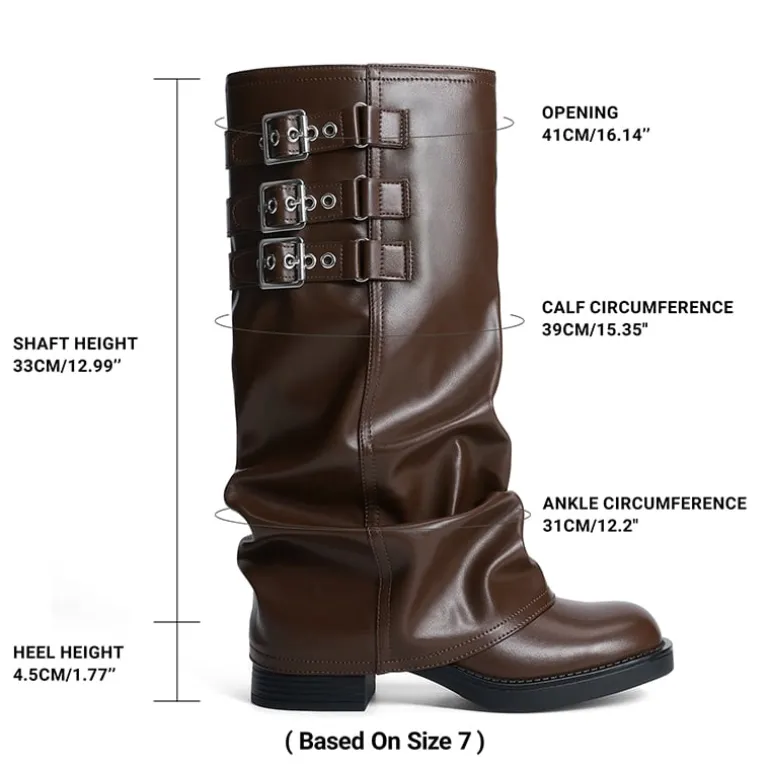 Women’s Knee-High Moto Boots