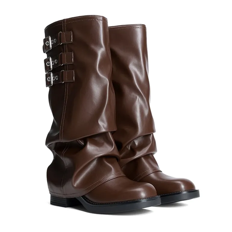 Women’s Knee-High Moto Boots