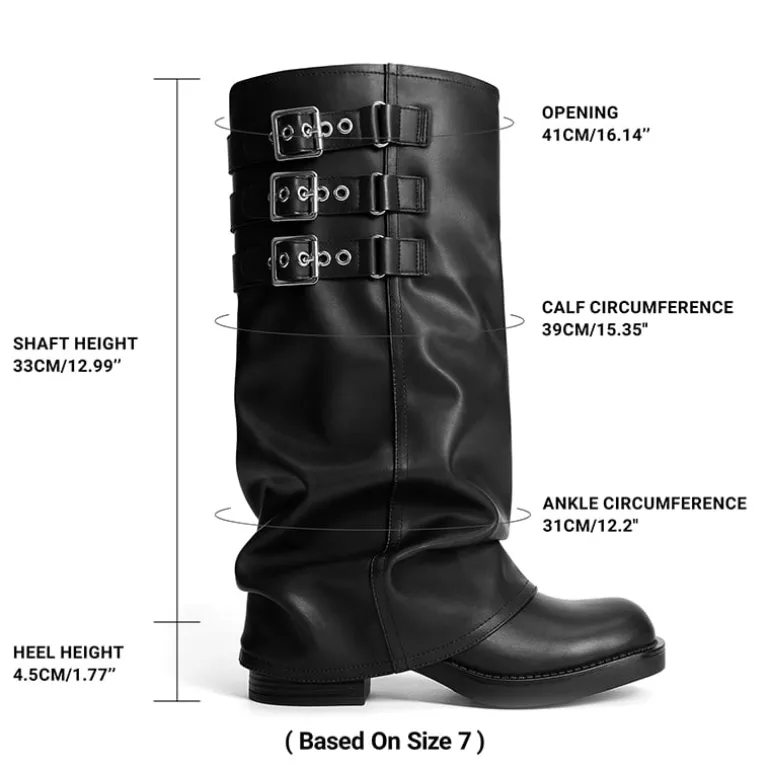 Women’s Knee-High Moto Boots