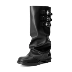 Women’s Knee-High Moto Boots