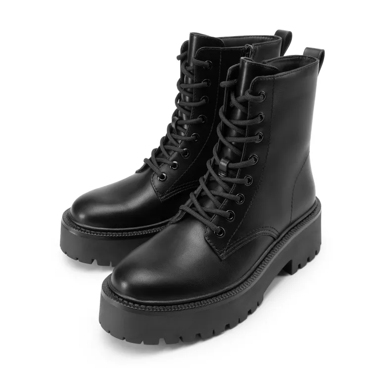 Women’s Lace-Up Combat Ankle Boots