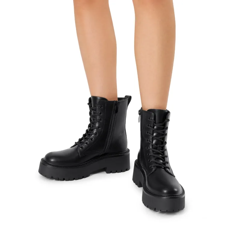 Women’s Lace-Up Combat Ankle Boots