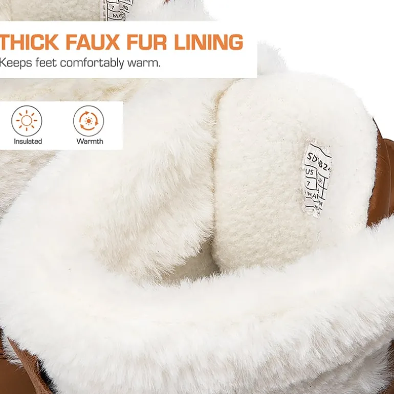Women’s Lace-up Fur Snow Boots