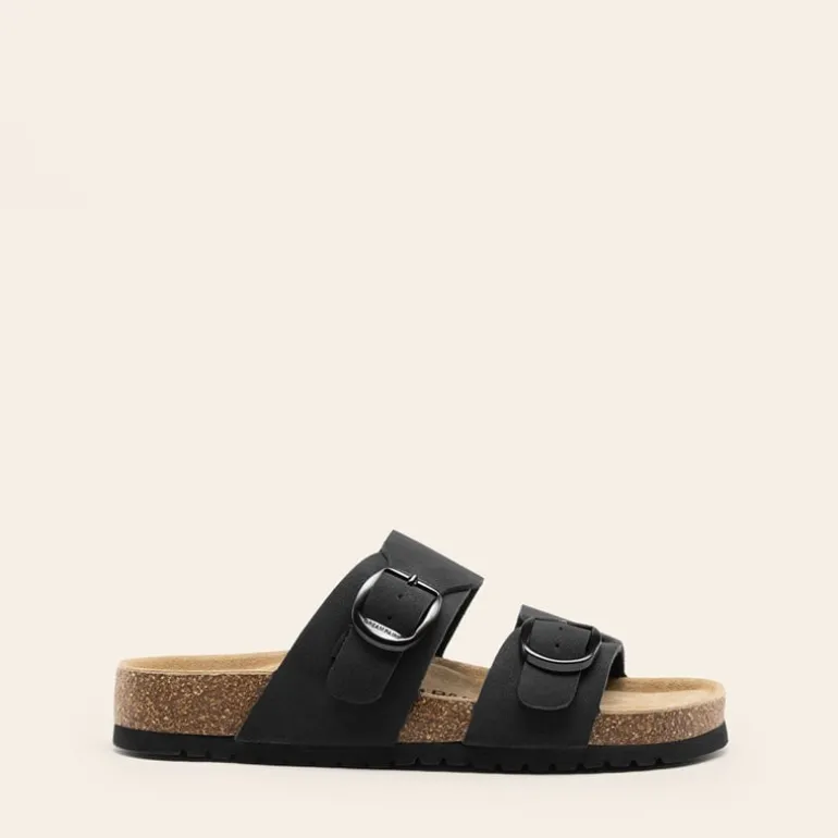 Women’s Leather Slip-On Sandals with Arch Support