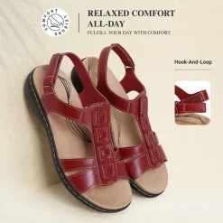 Women’s Lightweight Flat Sandals with Arch Support