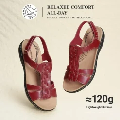 Women’s Lightweight Flat Sandals with Arch Support