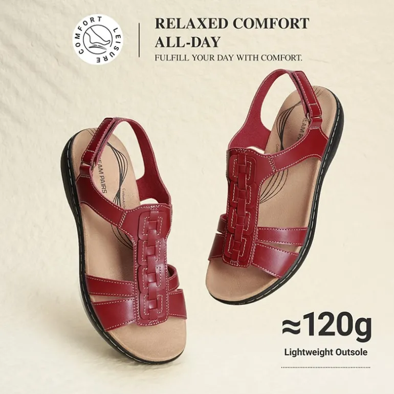 Women’s Lightweight Flat Sandals with Arch Support