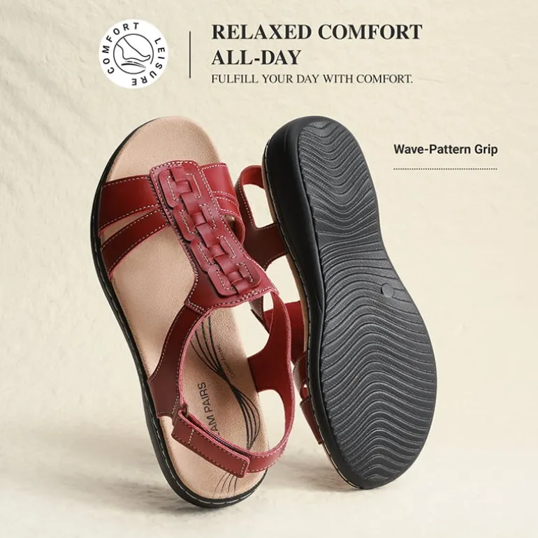 Women’s Lightweight Flat Sandals with Arch Support