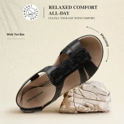 Women’s Lightweight Flat Sandals with Arch Support