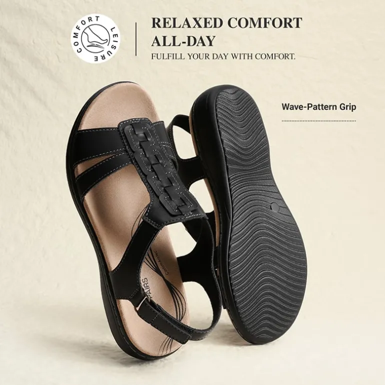 Women’s Lightweight Flat Sandals with Arch Support