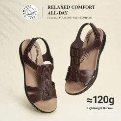 Women’s Lightweight Flat Sandals with Arch Support