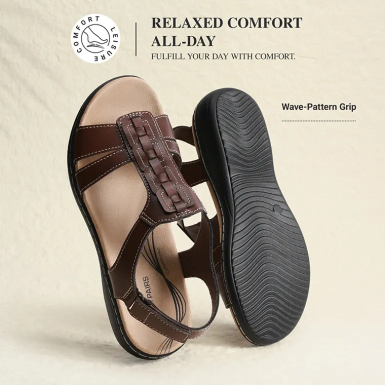 Women’s Lightweight Flat Sandals with Arch Support