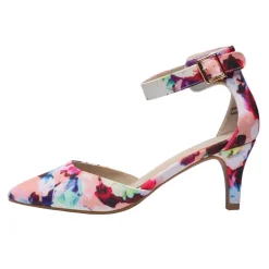 Women's Low Heel Ankle Strap Pumps