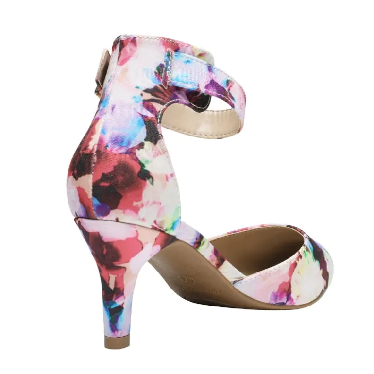 Women's Low Heel Ankle Strap Pumps