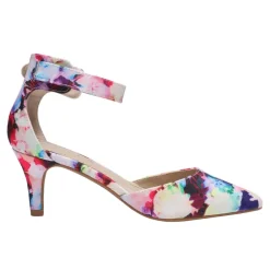 Women's Low Heel Ankle Strap Pumps