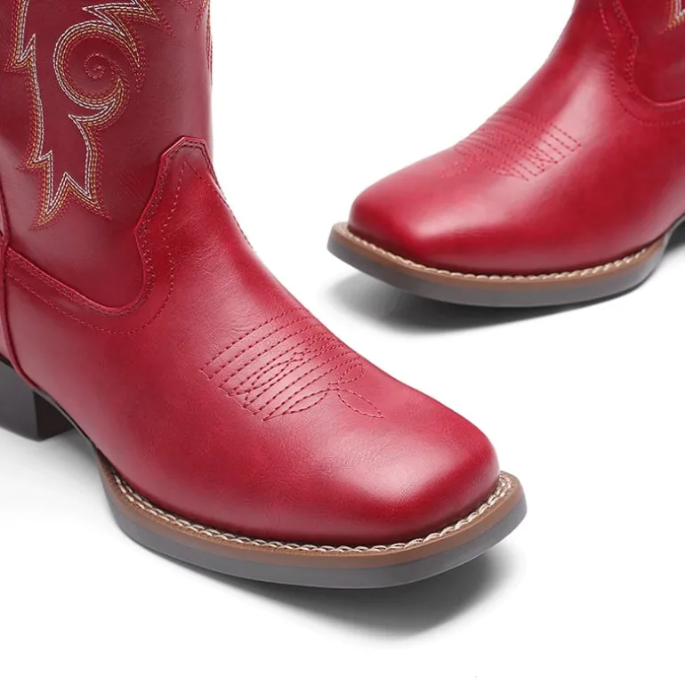 Women’s Mid-Calf Embroidered Cowboy Boots