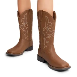 Women’s Mid-Calf Embroidered Cowboy Boots