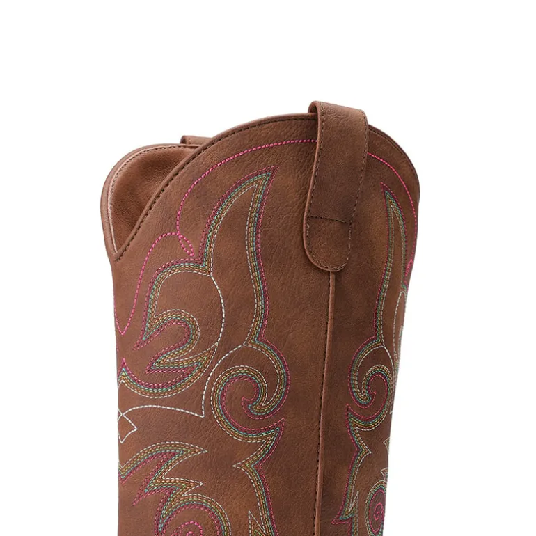 Women’s Mid-Calf Embroidered Cowboy Boots