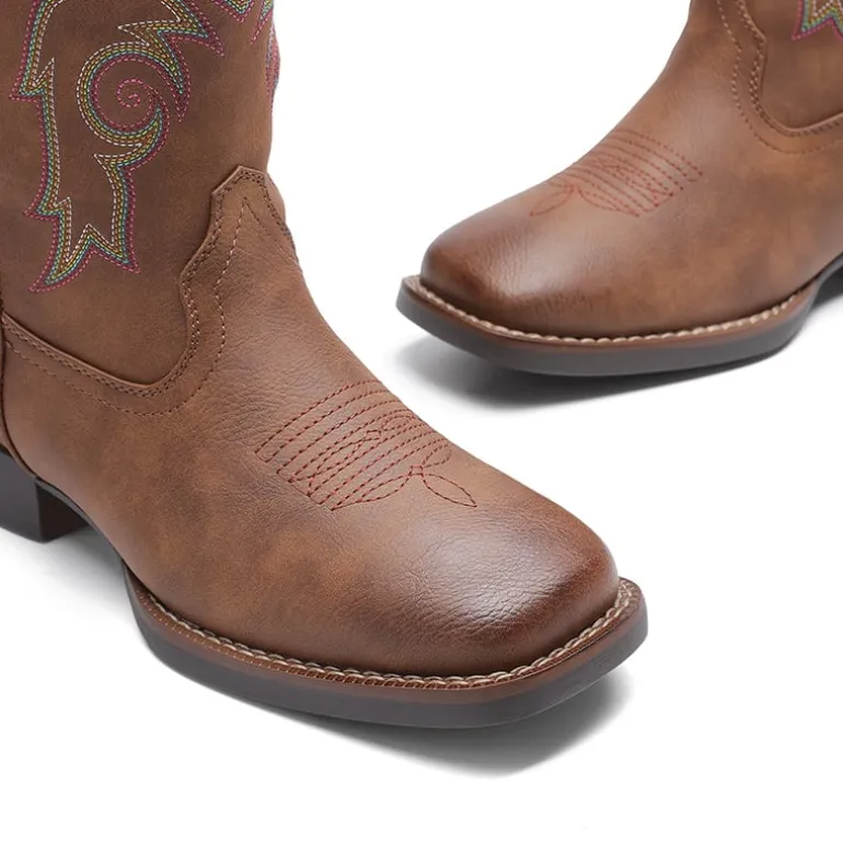 Women’s Mid-Calf Embroidered Cowboy Boots