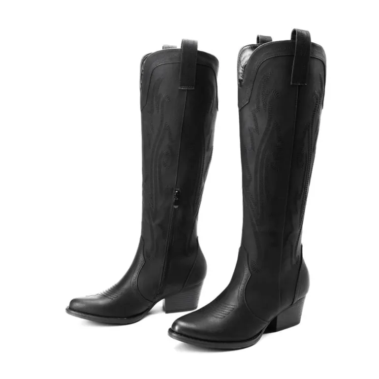 Women’s Mid Heel Western Style Boots