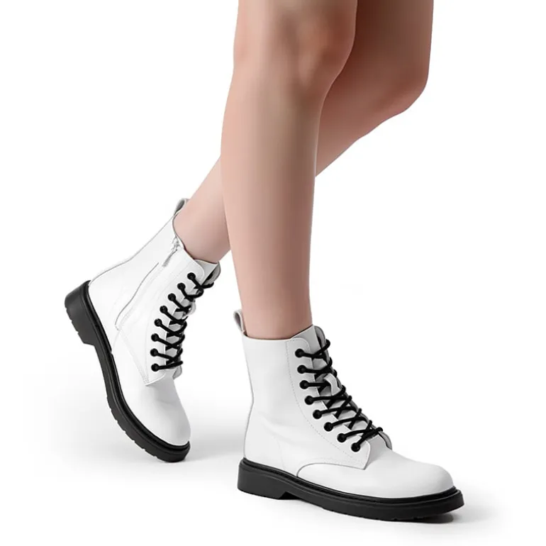 Women’s Modern Lace-Up Combat Ankle Boots
