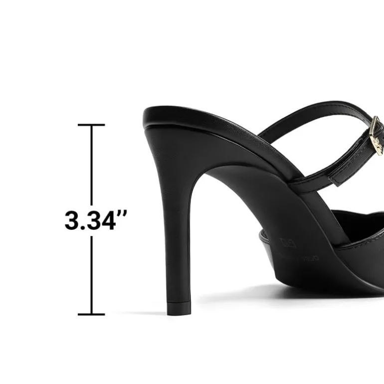 Women’s Mule Stiletto Heels with Adjustable Strap
