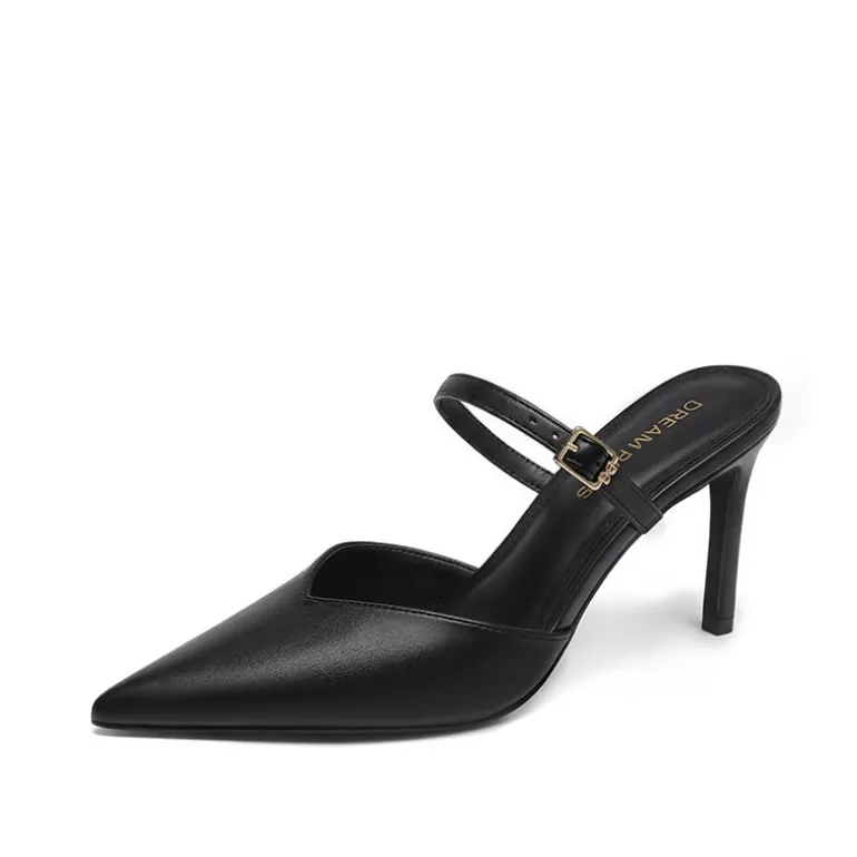 Women’s Mule Stiletto Heels with Adjustable Strap