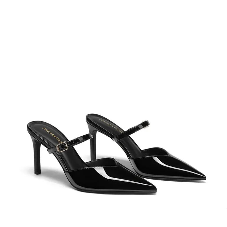Women’s Mule Stiletto Heels with Adjustable Strap