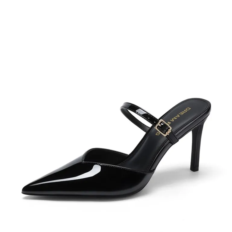 Women’s Mule Stiletto Heels with Adjustable Strap