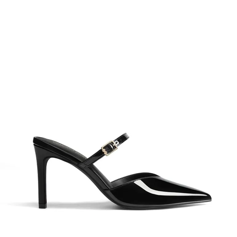 Women’s Mule Stiletto Heels with Adjustable Strap