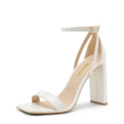 Women's Open Toe Chunky High Heel Sandals